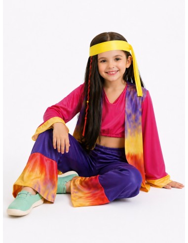 Costume Hippie per Ragazza | Costumi per Bambini Il Re del Carnevale